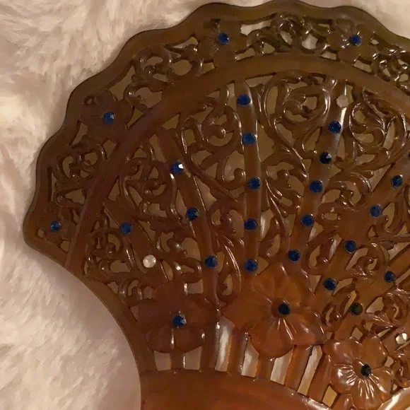 Vintage Celluloid Hair Comb. 🥰 - Picture 3 of 7